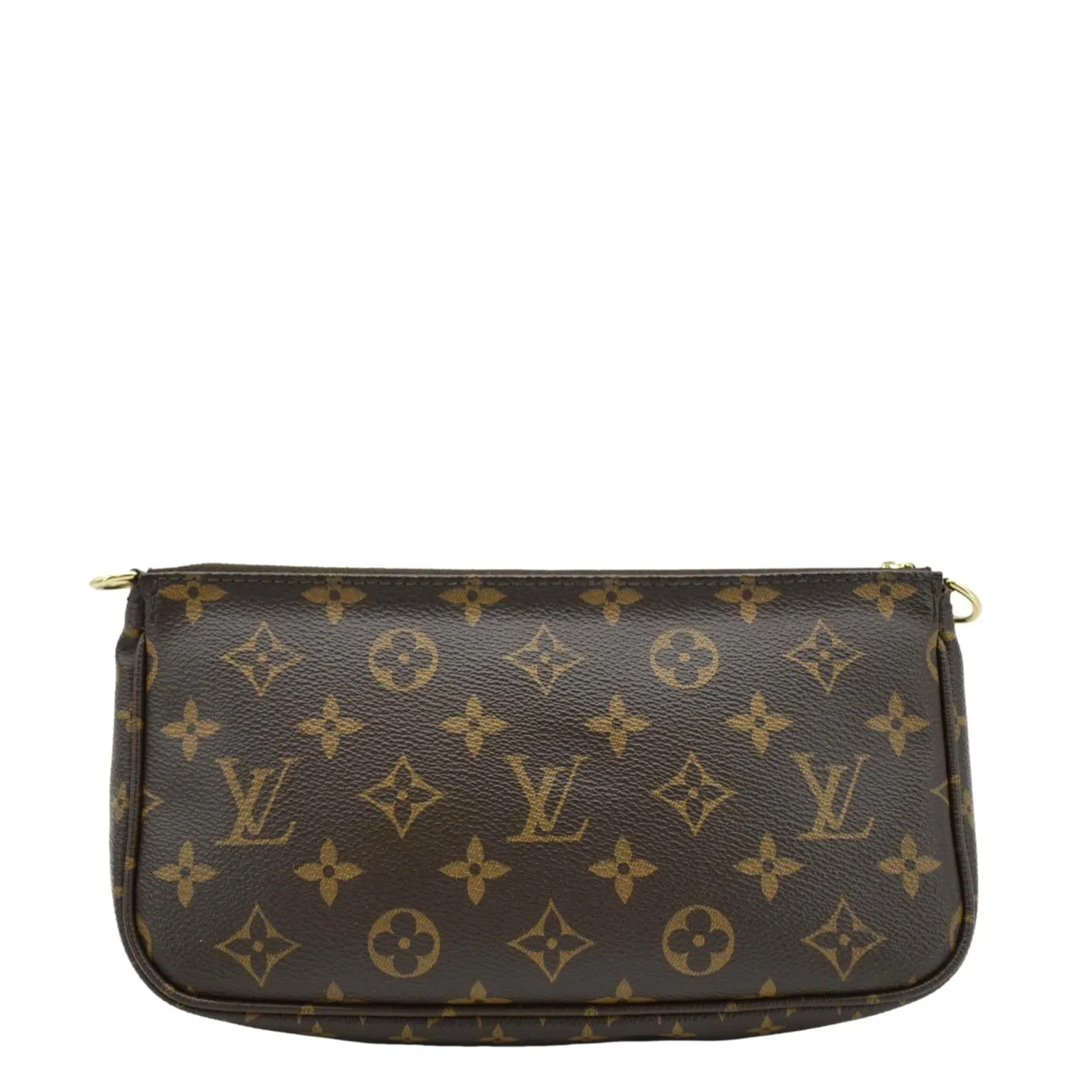 LOUIS VUITTON Multi Pochette Accessoires Monogram Canvas Crossbody Bag Brown
