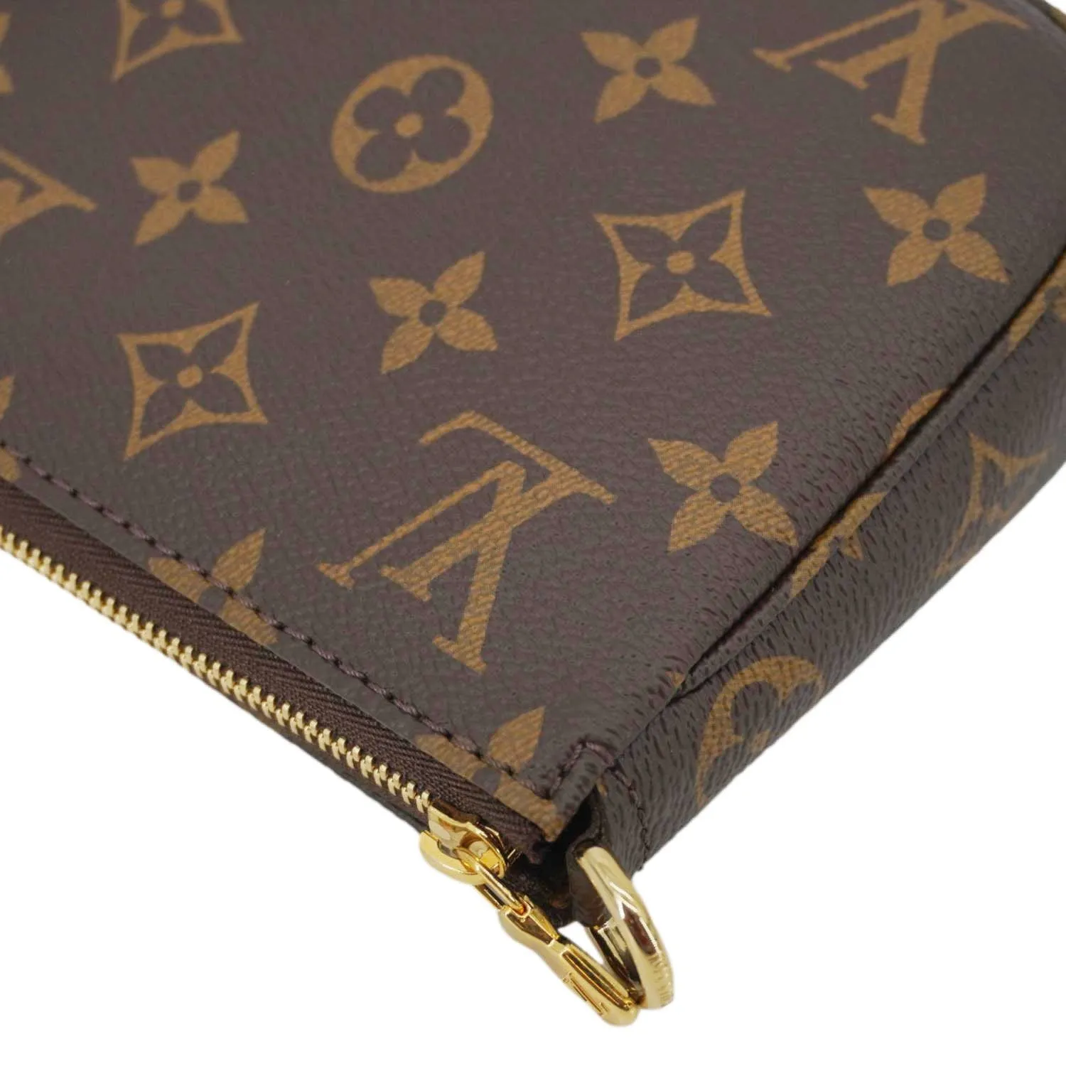LOUIS VUITTON Multi Pochette Accessoires Monogram Canvas Shoulder Bag Brown