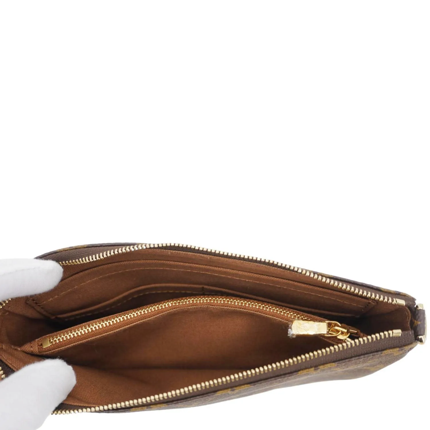 LOUIS VUITTON Multi Pochette Accessoires Monogram Canvas Shoulder Bag Brown