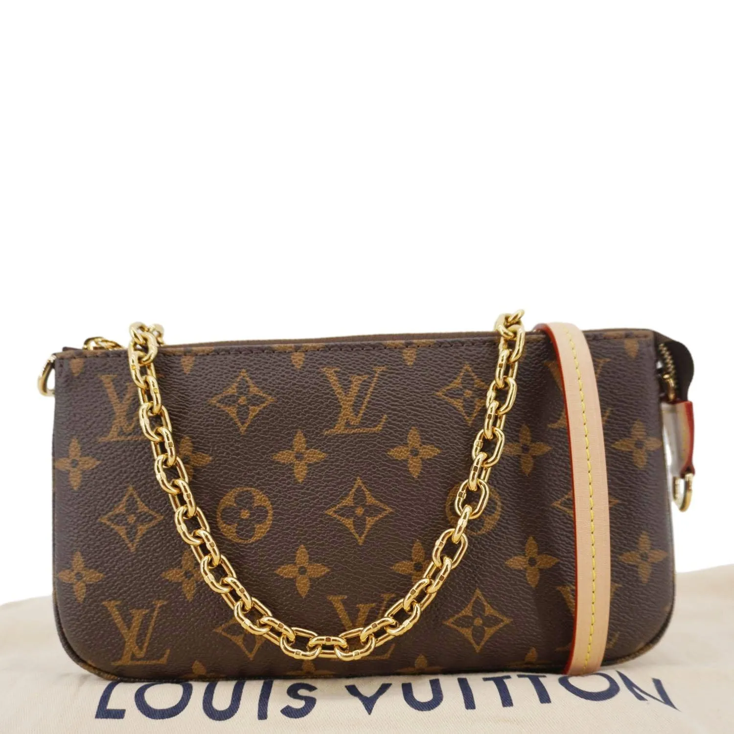 LOUIS VUITTON Multi Pochette Accessoires Monogram Canvas Shoulder Bag Brown