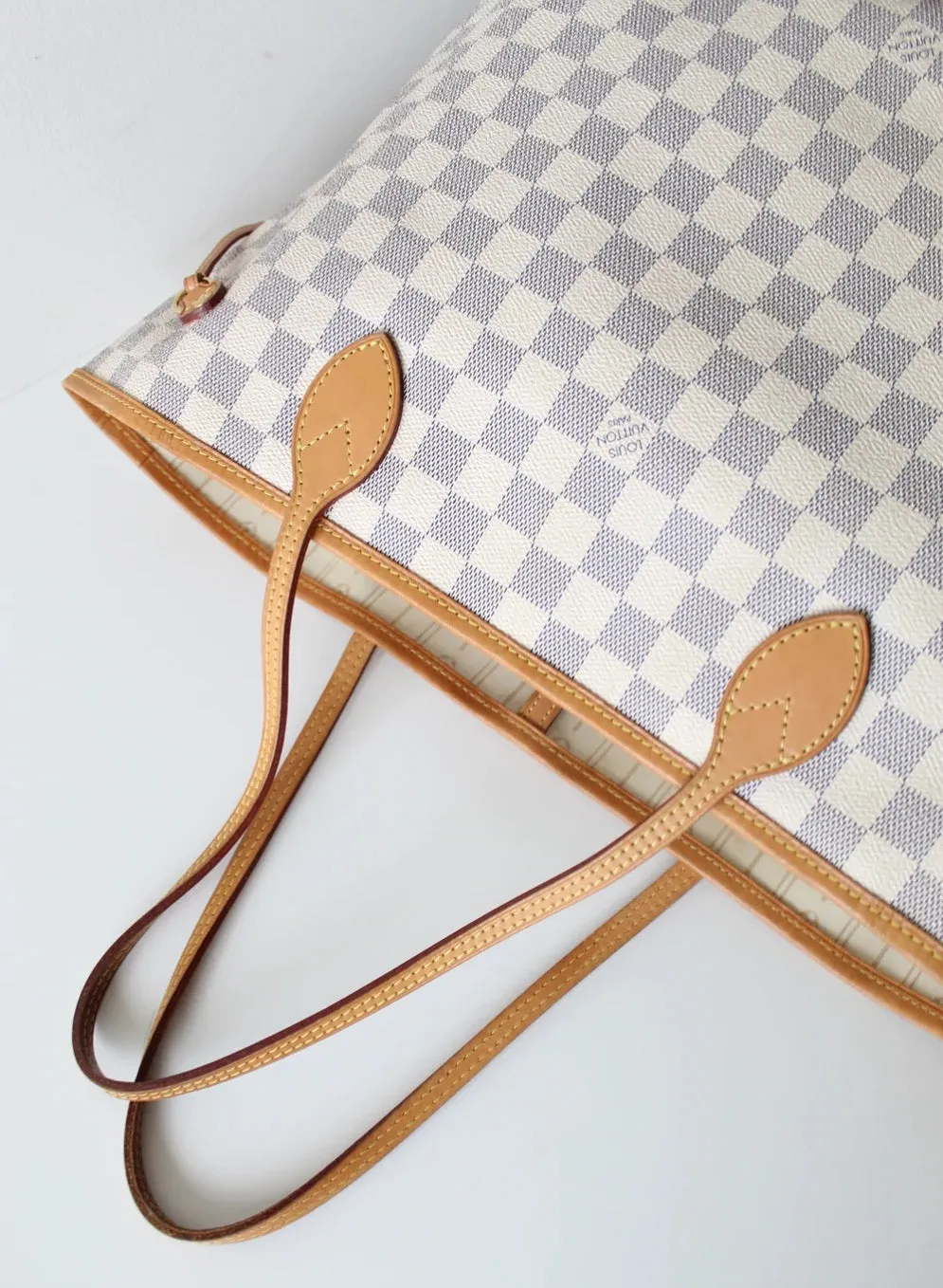LOUIS VUITTON Neverfull MM Damier Azur