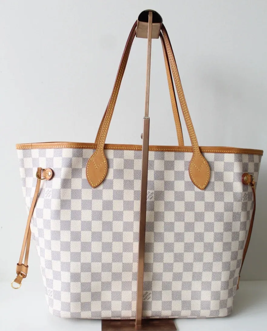 LOUIS VUITTON Neverfull MM Damier Azur