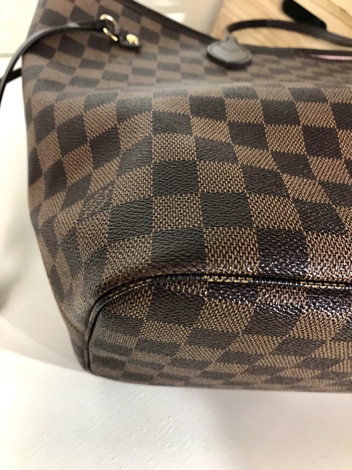 Louis Vuitton Neverfull MM DE Rose Ballerine Tote Bag