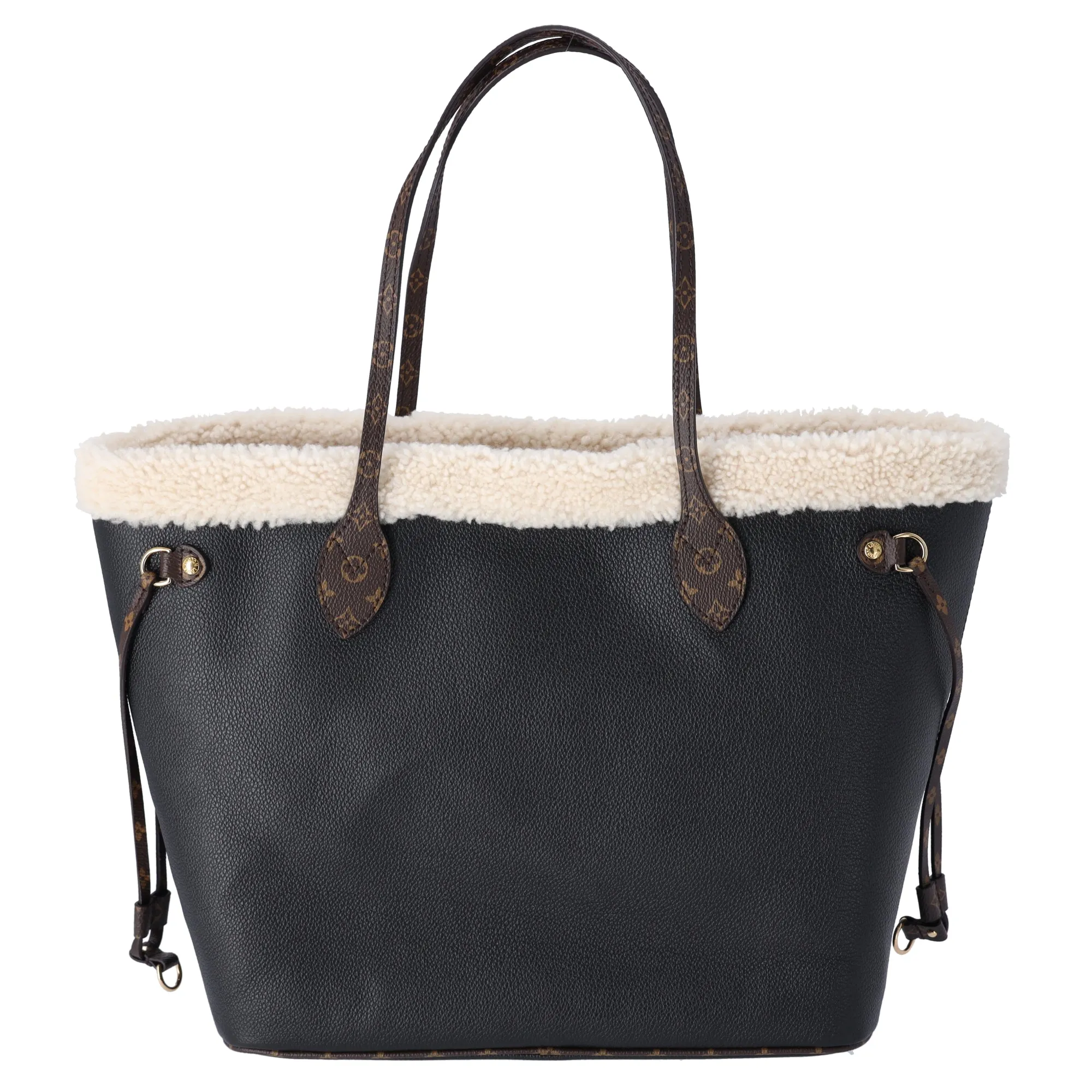 Louis Vuitton Neverfull MM Monogram Teddy Tote Bag M56960 Black Multi Leather