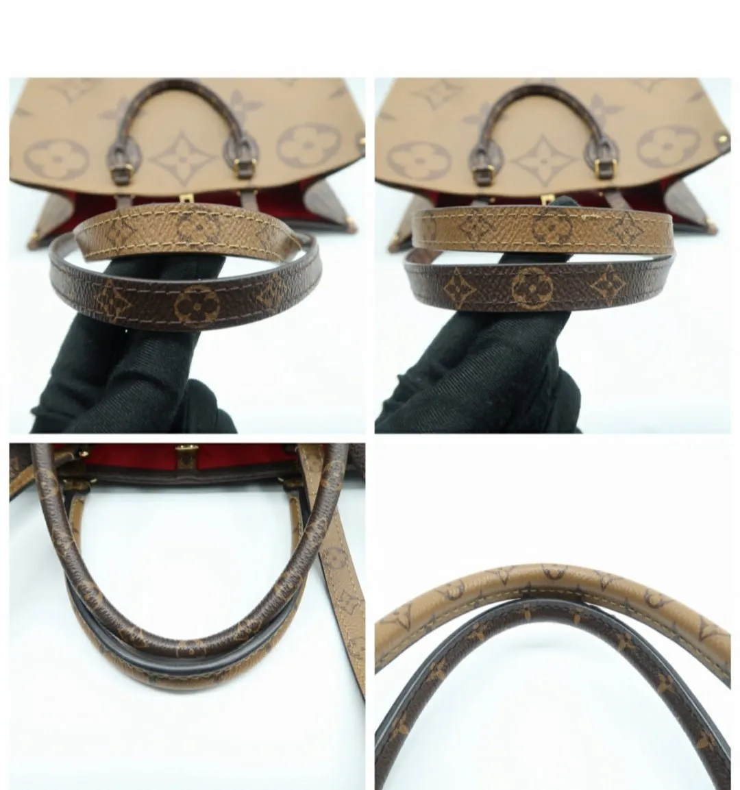 Louis Vuitton Onthego Brown Monogram Canvas Satchel Bag