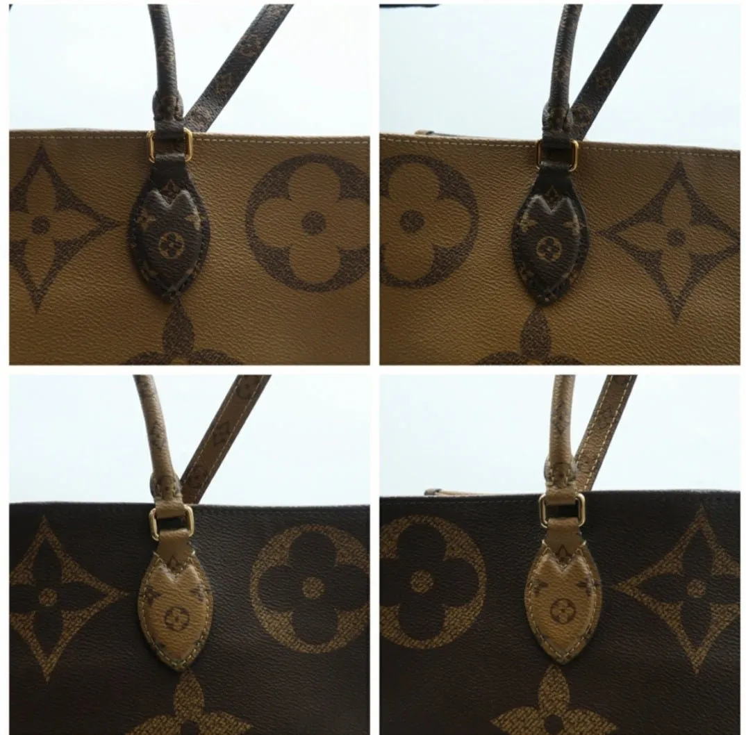 Louis Vuitton Onthego Brown Monogram Canvas Satchel Bag