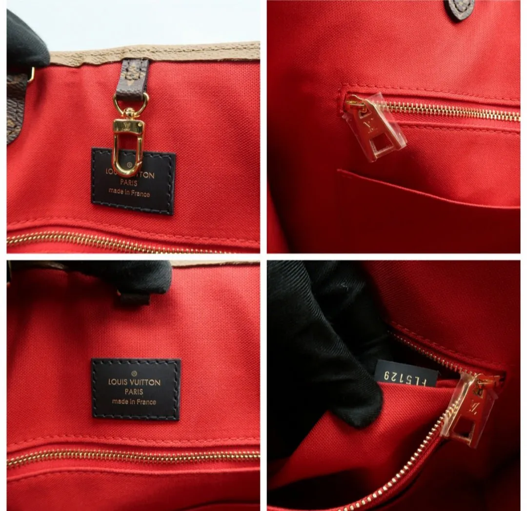 Louis Vuitton Onthego Brown Monogram Canvas Satchel Bag
