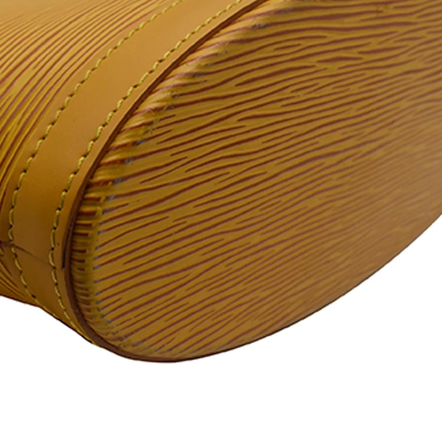 LOUIS VUITTON Saint Jacques Epi Leather Shoulder Bag Yellow