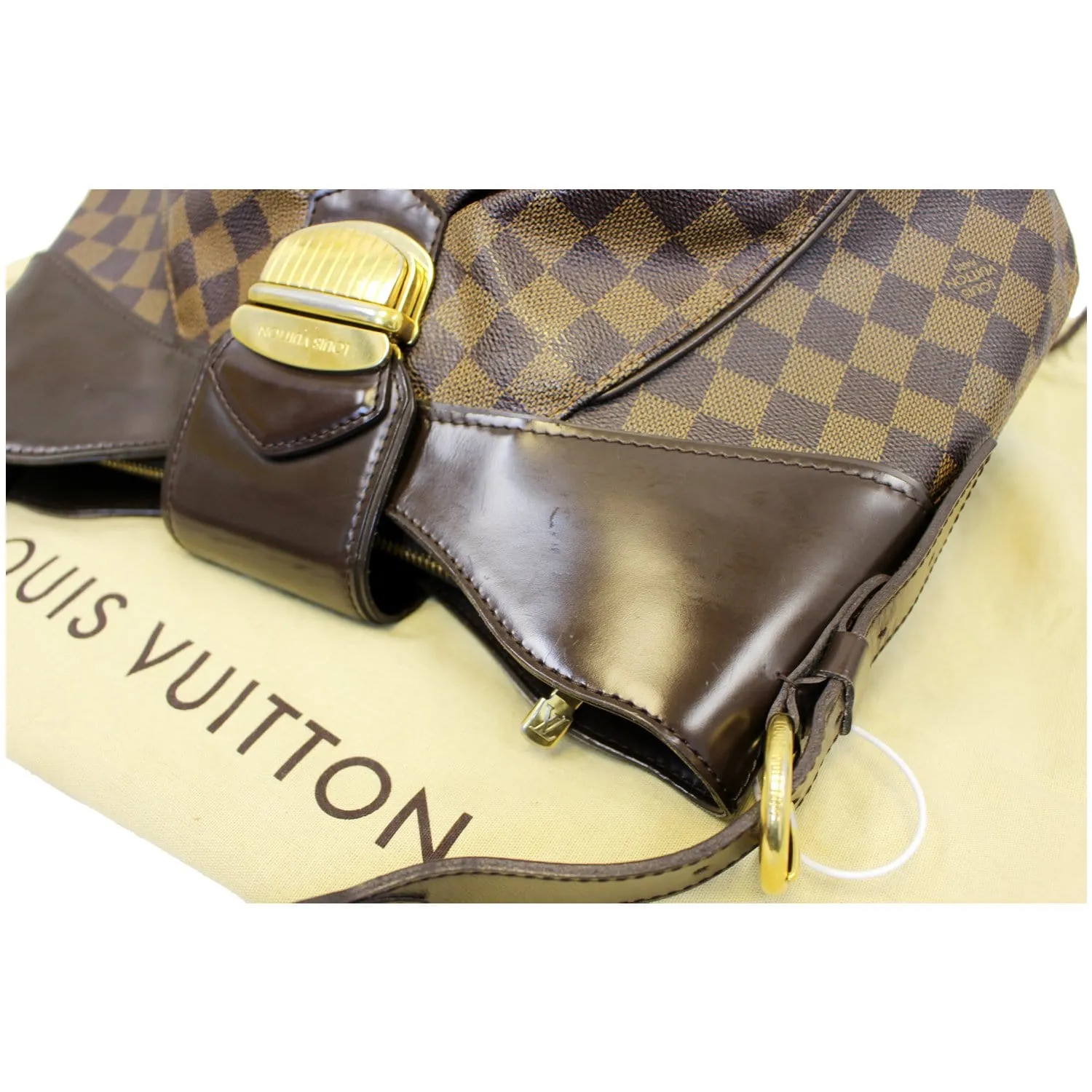 LOUIS VUITTON Sistina MM Damier Ebene Shoulder Bag