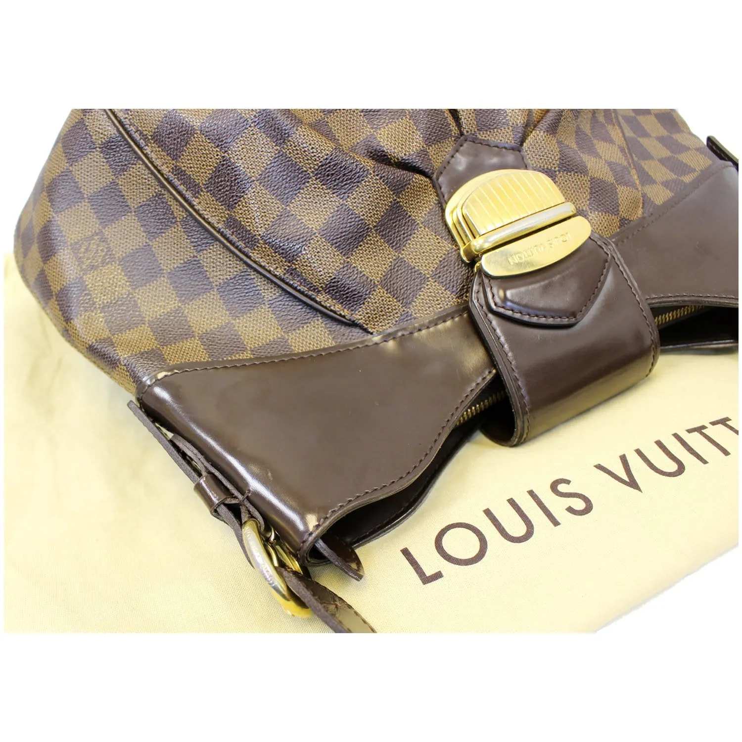 LOUIS VUITTON Sistina MM Damier Ebene Shoulder Bag