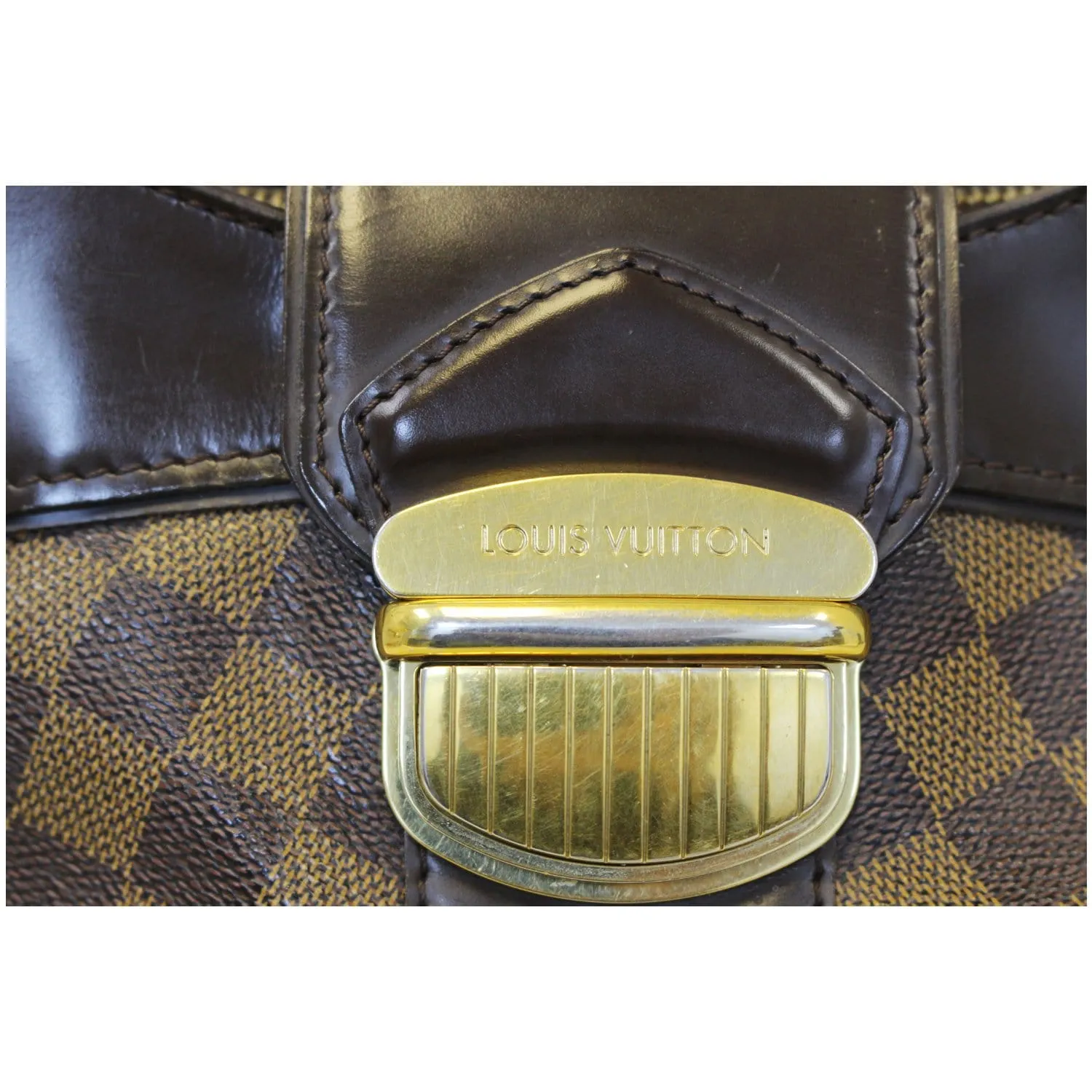 LOUIS VUITTON Sistina MM Damier Ebene Shoulder Bag