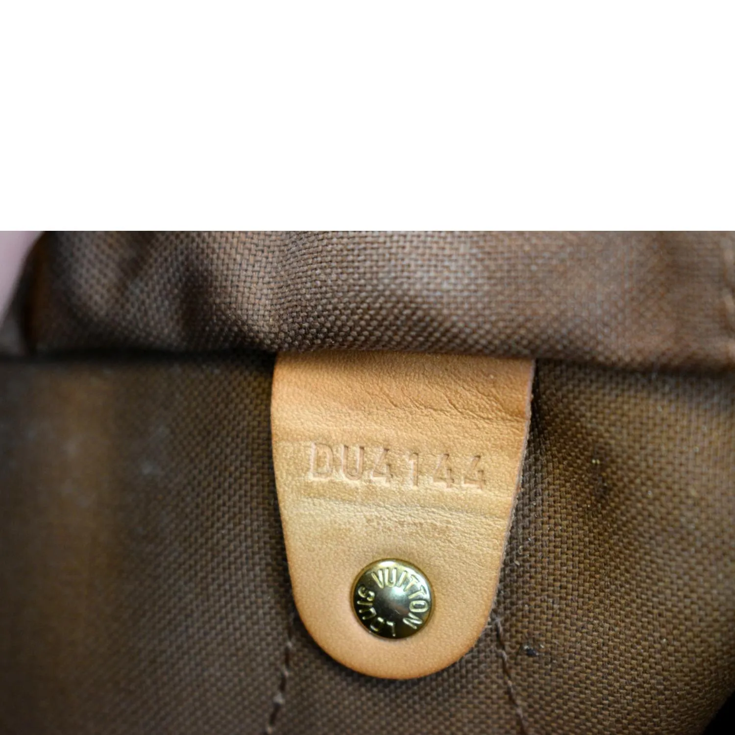 LOUIS VUITTON Speedy 25 Monogram Canvas Satchel Bag Brown