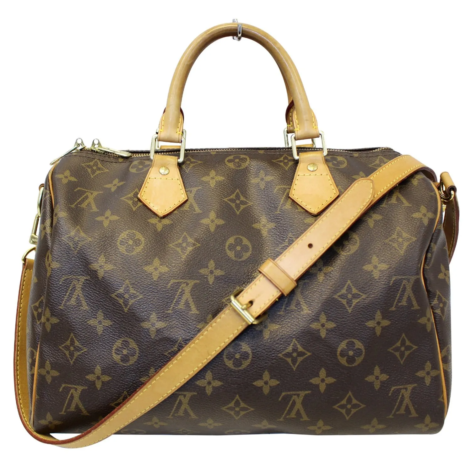 LOUIS VUITTON Speedy 30 Bandouliere Monogram Canvas Shoulder Bag
