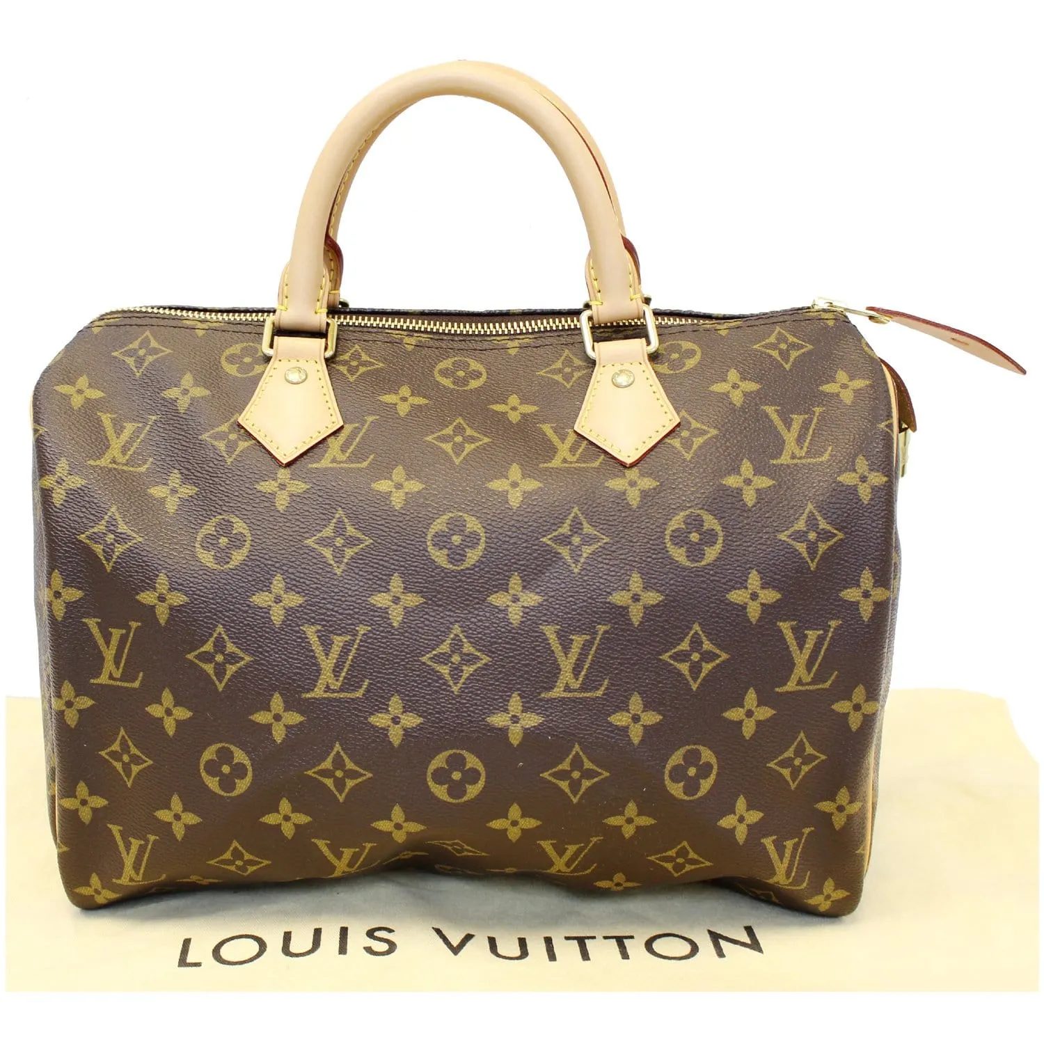 LOUIS VUITTON Speedy 30 Monogram Canvas Satchel Bag