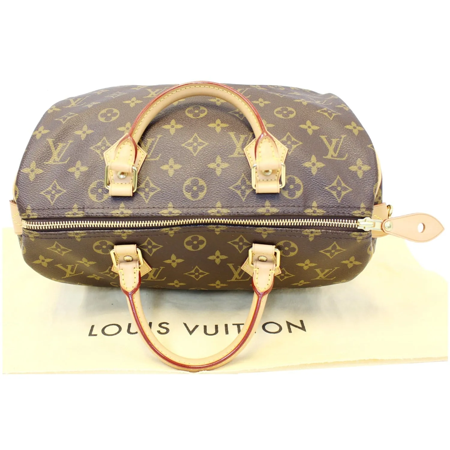LOUIS VUITTON Speedy 30 Monogram Canvas Satchel Bag