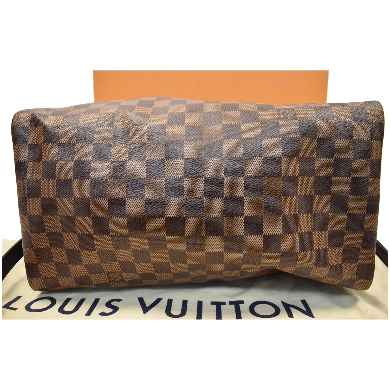 LOUIS VUITTON Speedy 35 Bandouliere Damier Ebene Shoulder Bag Brown