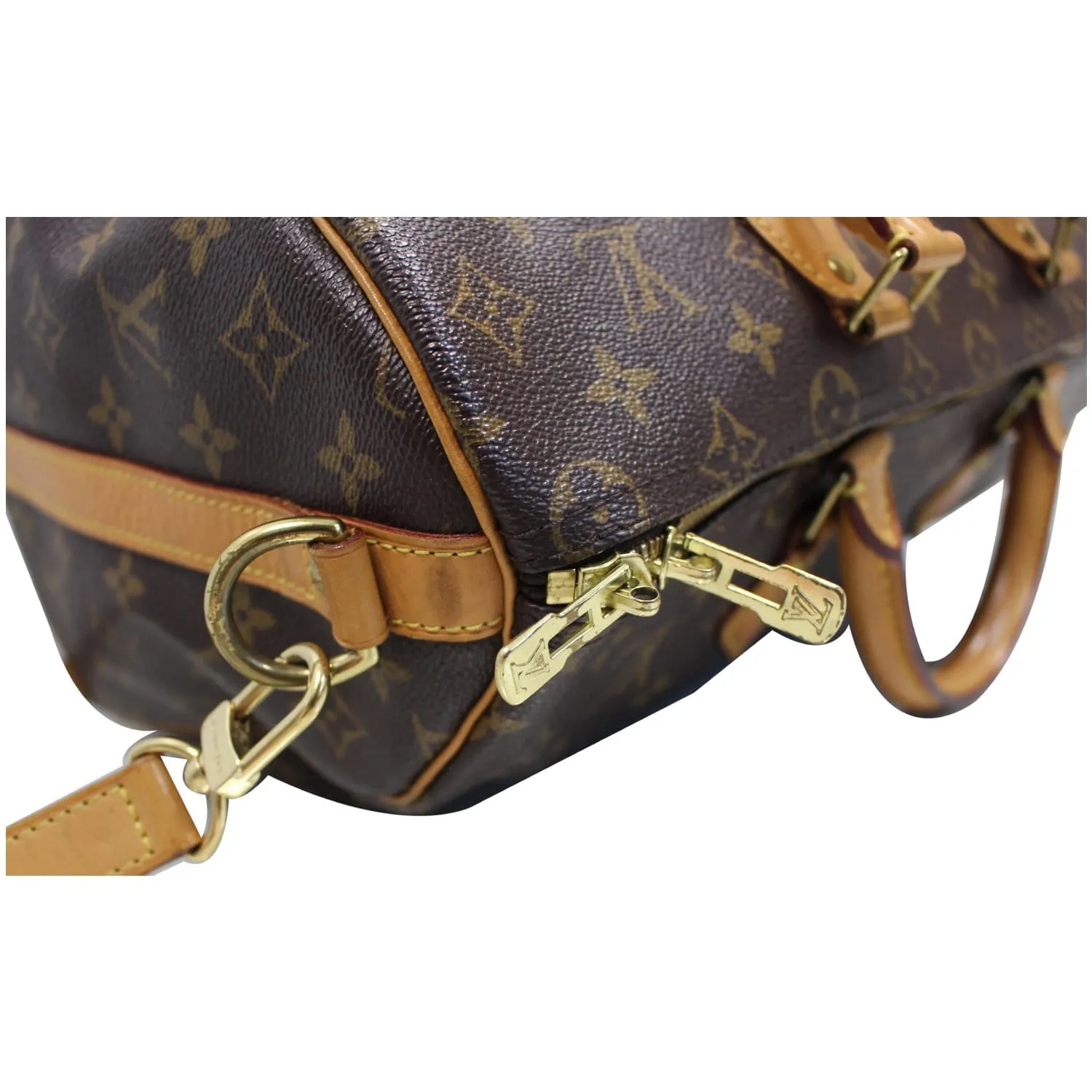 LOUIS VUITTON Speedy 35 Bandouliere Monogram Canvas Shoulder Bag Brown - 20% OFF