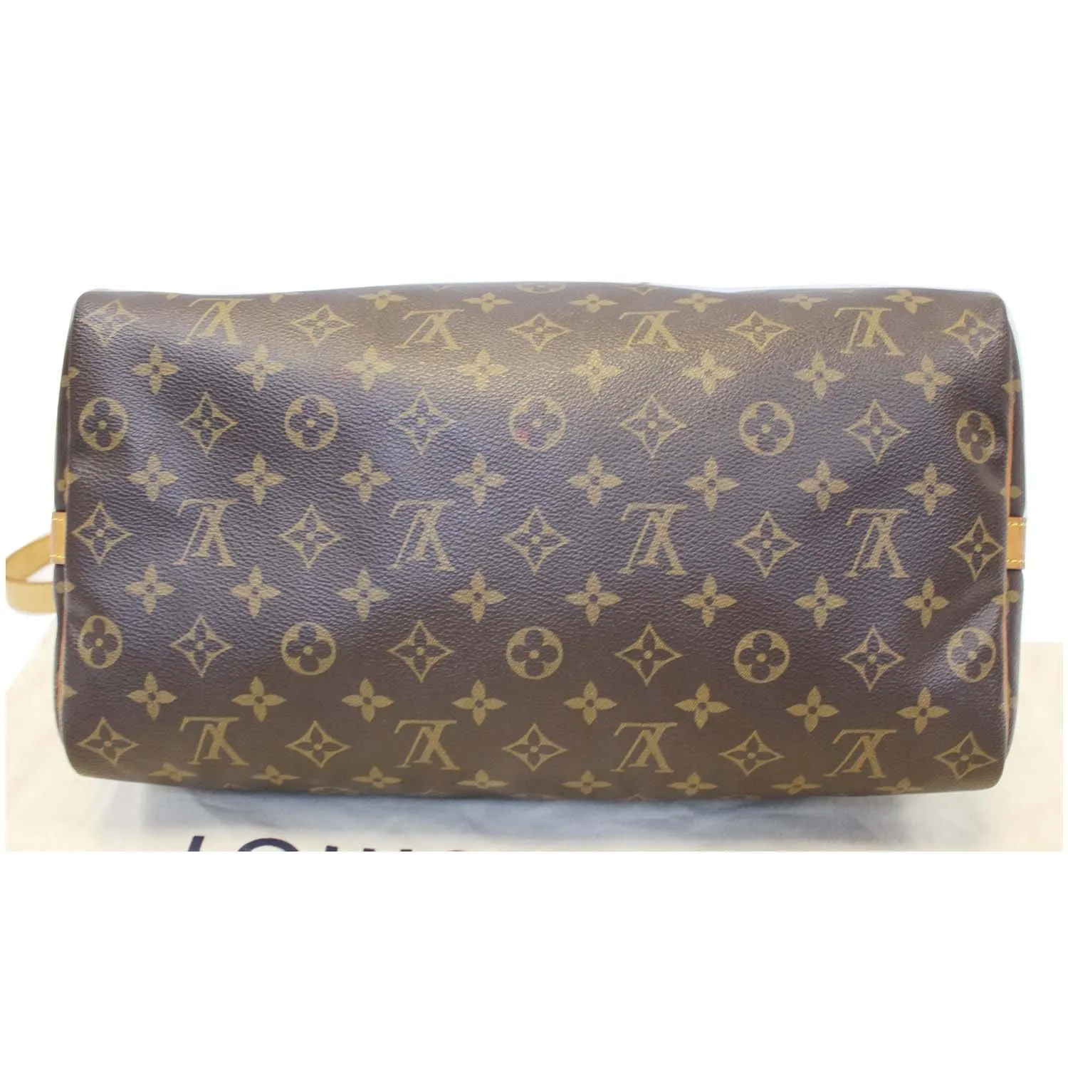 LOUIS VUITTON Speedy 35 Bandouliere Monogram Canvas Shoulder Bag Brown
