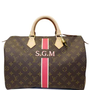 Louis Vuitton Speedy 35 Mon Monogram Canvas Satchel Bag Brown - 25% OFF