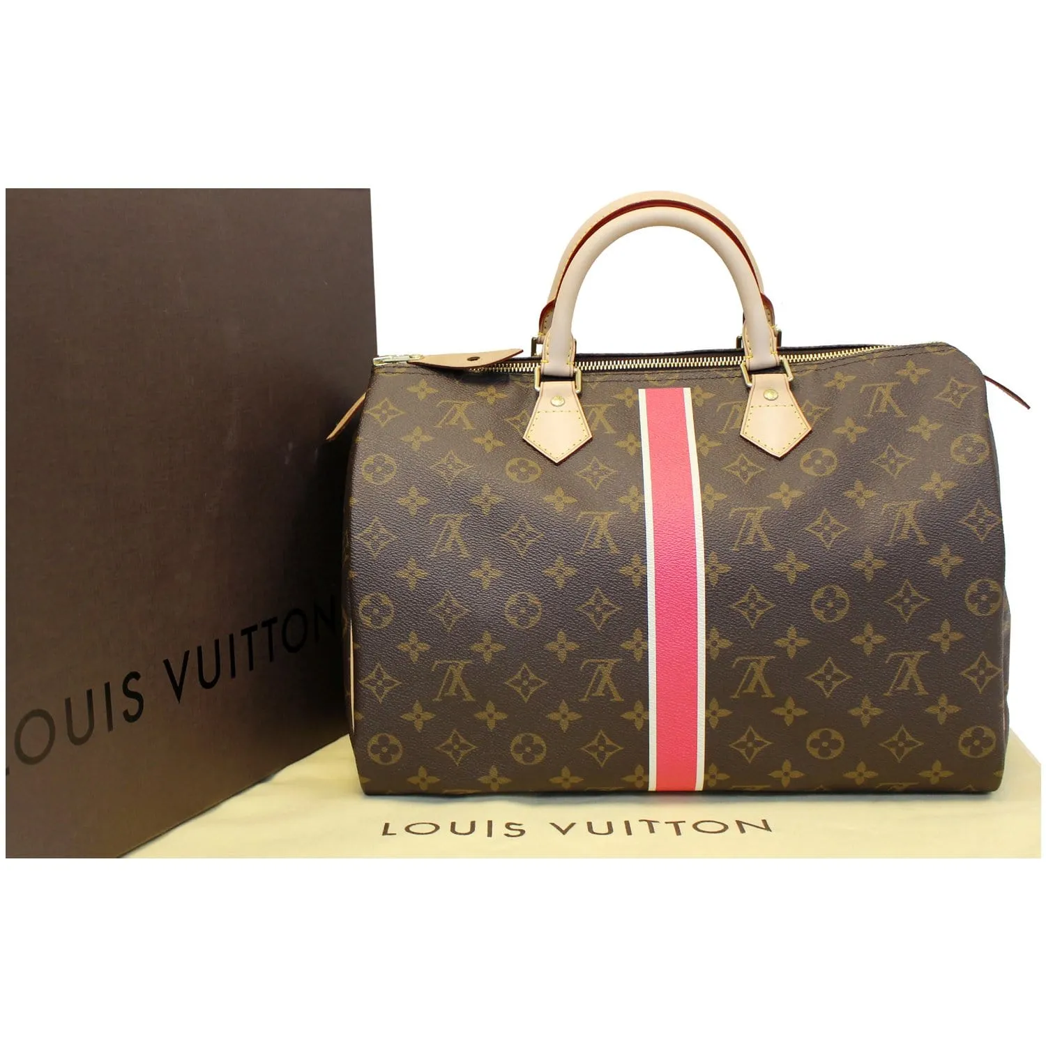 Louis Vuitton Speedy 35 Mon Monogram Canvas Satchel Bag Brown - 25% OFF