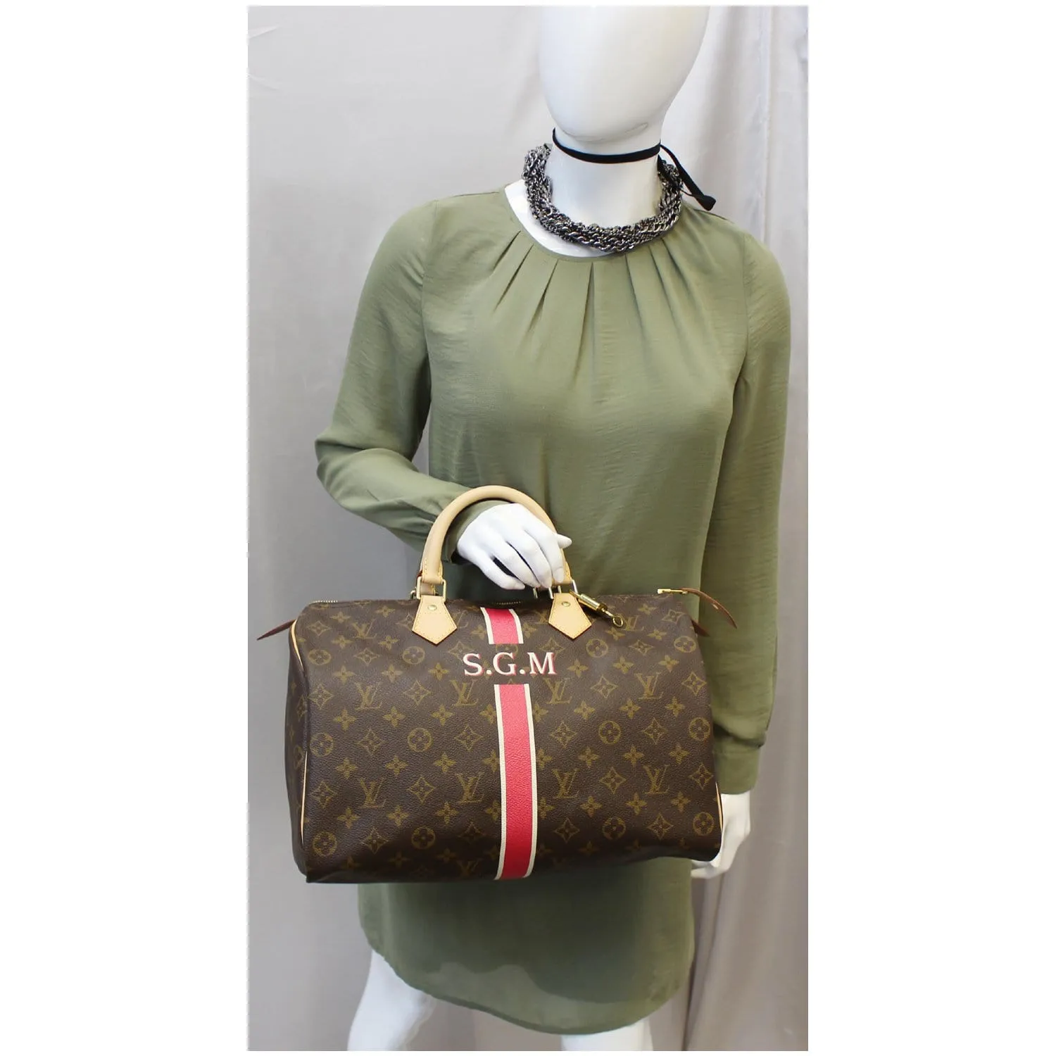 Louis Vuitton Speedy 35 Mon Monogram Canvas Satchel Bag Brown - 25% OFF
