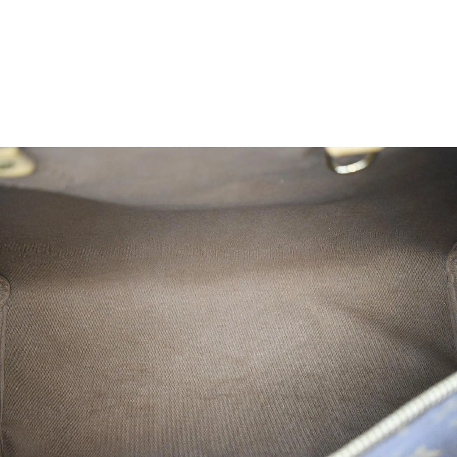 LOUIS VUITTON Speedy 40 Monogram Canvas Satchel Bag Brown