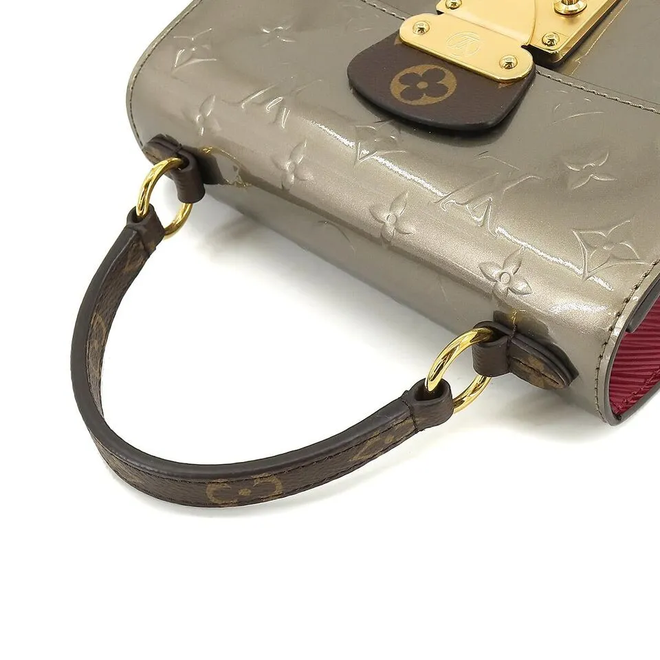 LOUIS VUITTON Spring Street PM Vernis Epi Hand Bag