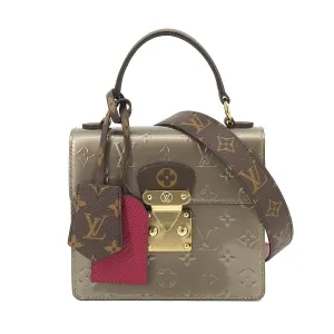 LOUIS VUITTON Spring Street PM Vernis Epi Hand Bag