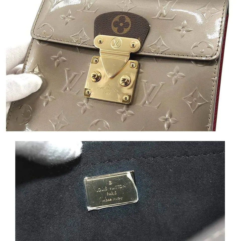 LOUIS VUITTON Spring Street PM Vernis Epi Hand Bag