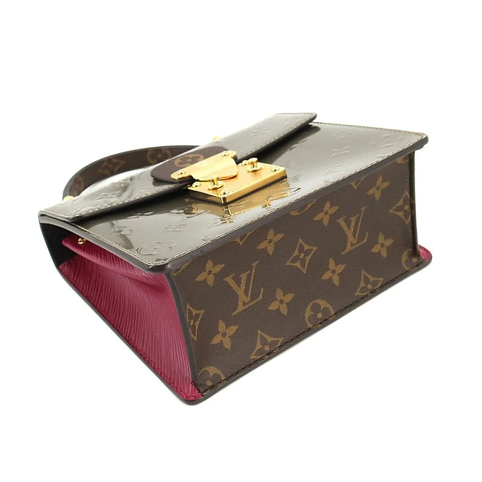 LOUIS VUITTON Spring Street PM Vernis Epi Hand Bag
