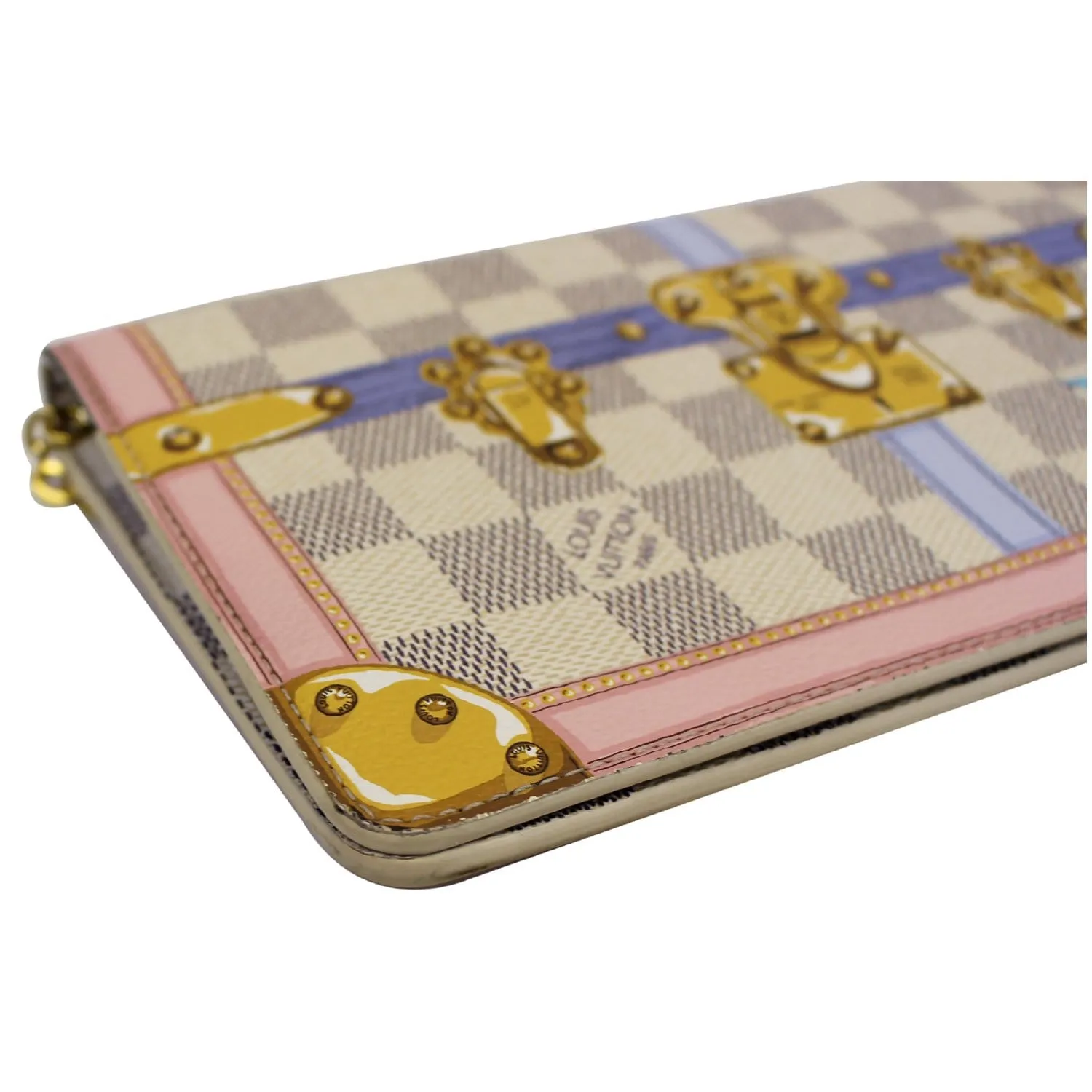 LOUIS VUITTON Summer Trunks Pochette Damier Azur Shoulder Bag White - 20% OFF