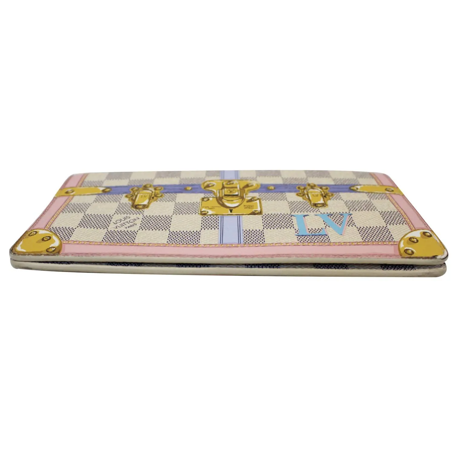 LOUIS VUITTON Summer Trunks Pochette Damier Azur Shoulder Bag White - 20% OFF