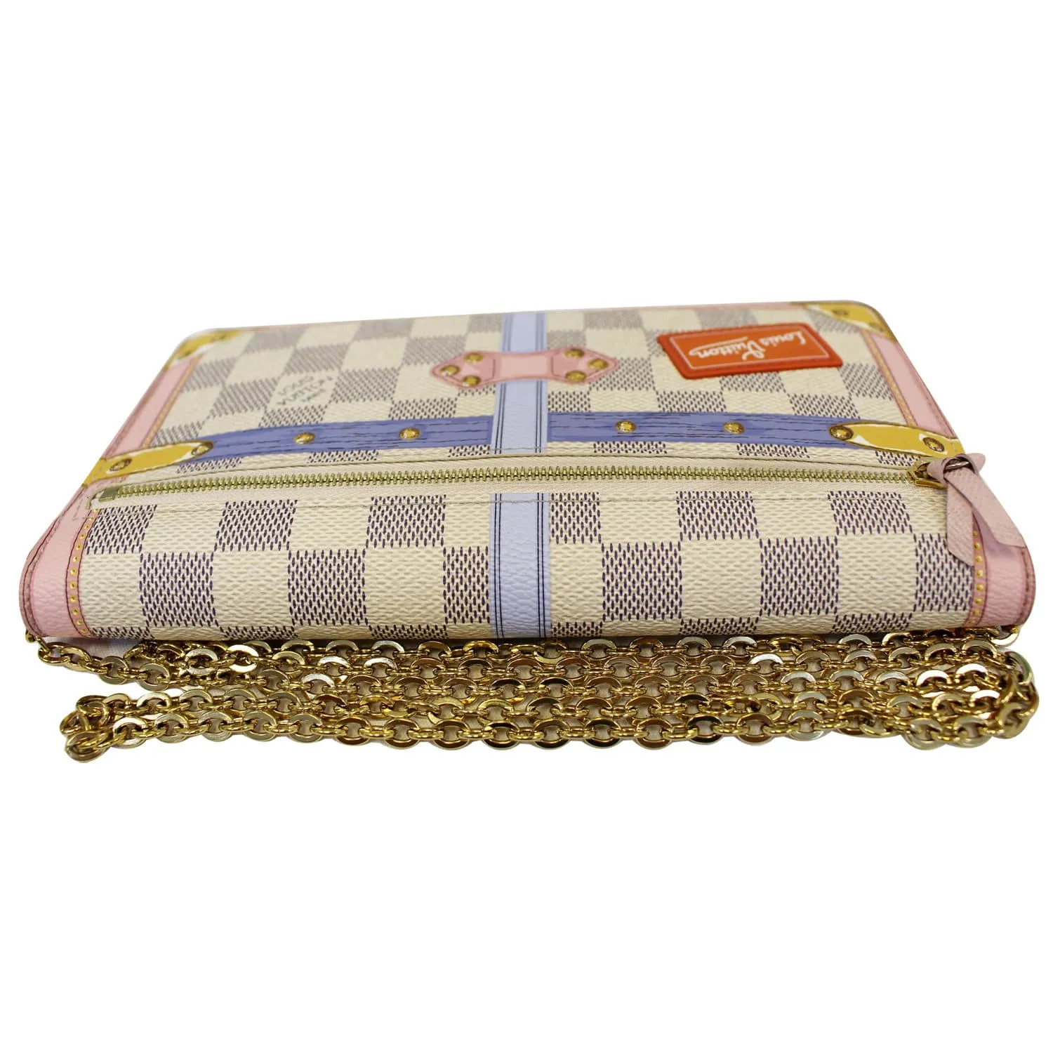 LOUIS VUITTON Summer Trunks Pochette Damier Azur Shoulder Bag White - 20% OFF