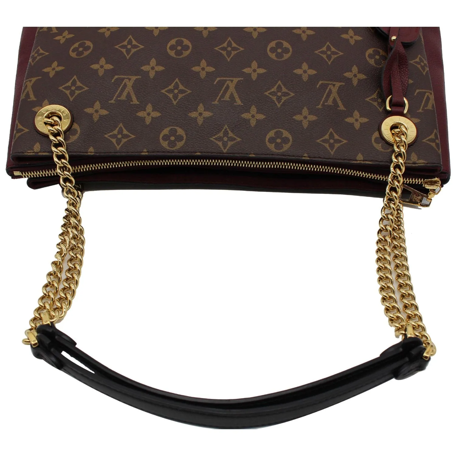 LOUIS VUITTON Surene MM Monogram Canvas Shoulder Bag Bordeaux