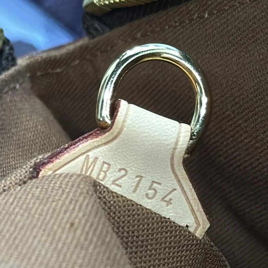 LOUIS VUITTON Tivoli GM Monogram Canvas Satchel Bag Brown