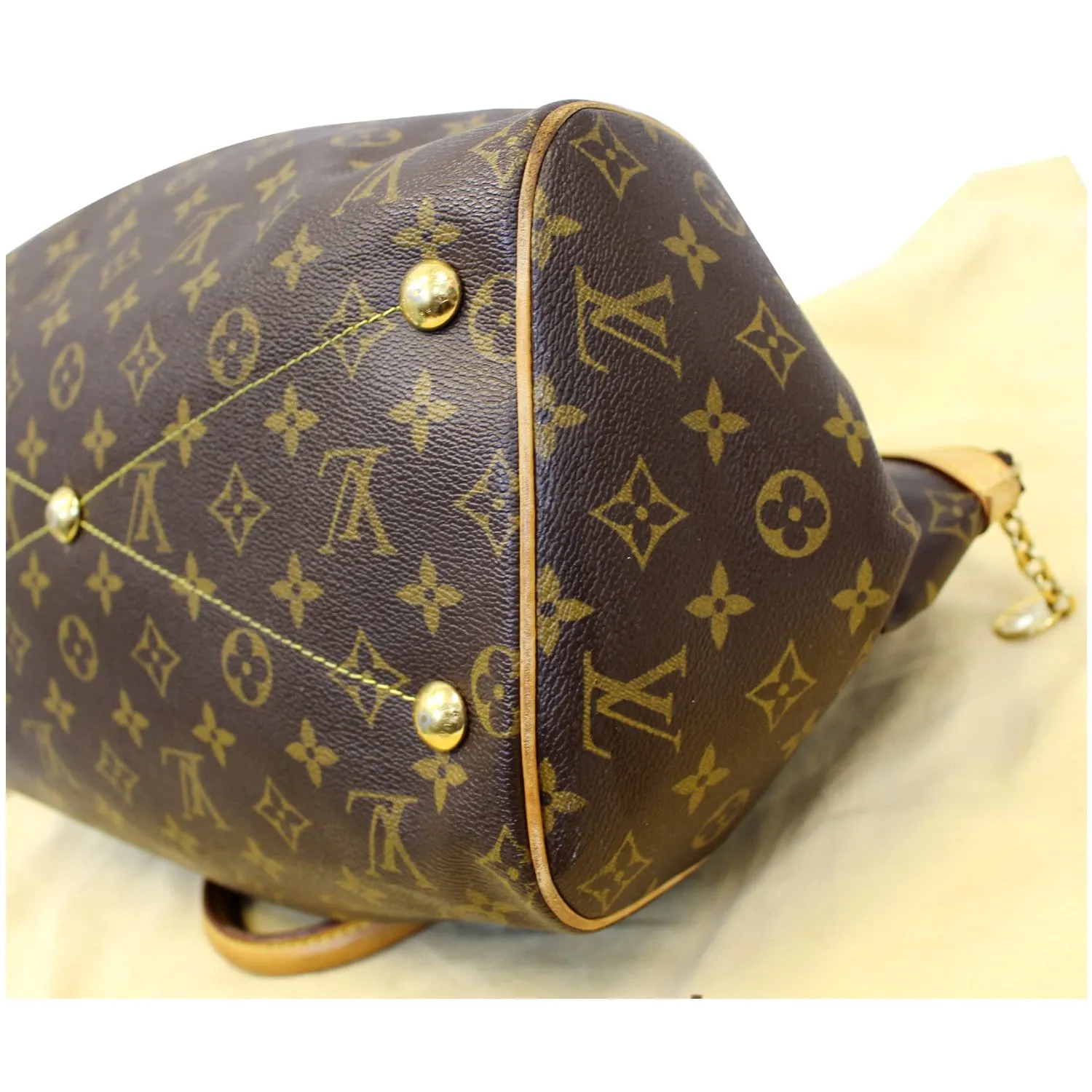 Louis Vuitton Tivoli GM Monogram Canvas Shoulder Bag Brown
