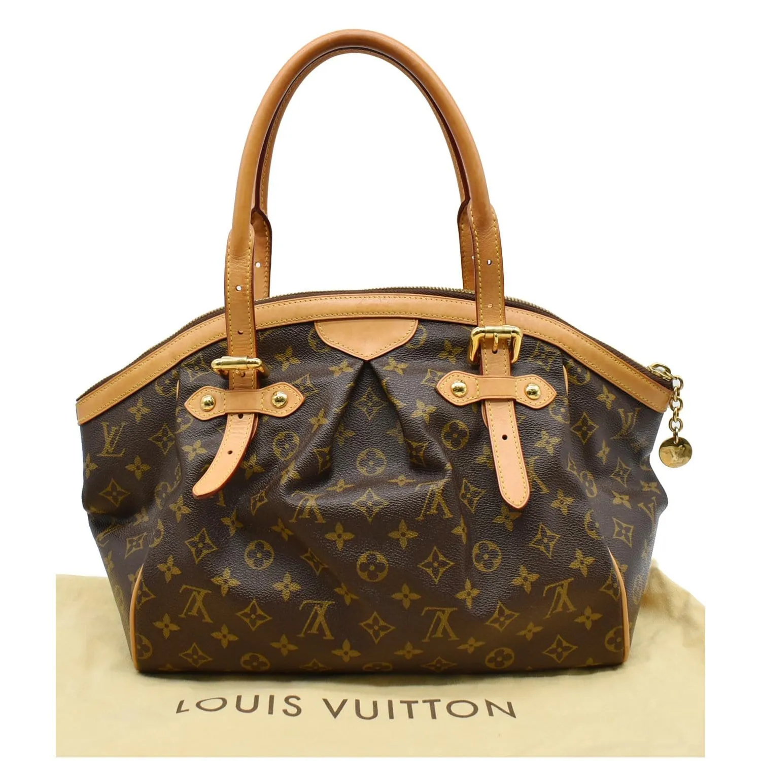 LOUIS VUITTON Tivoli GM Monogram Canvas Shoulder Bag Brown