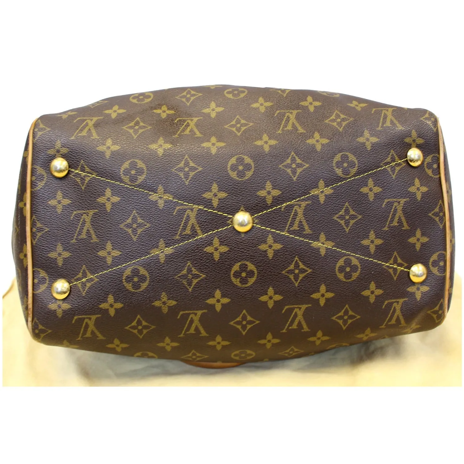 Louis Vuitton Tivoli GM Monogram Canvas Shoulder Bag Brown