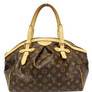 Louis Vuitton Tivoli GM Monogram Canvas Shoulder Bag Brown