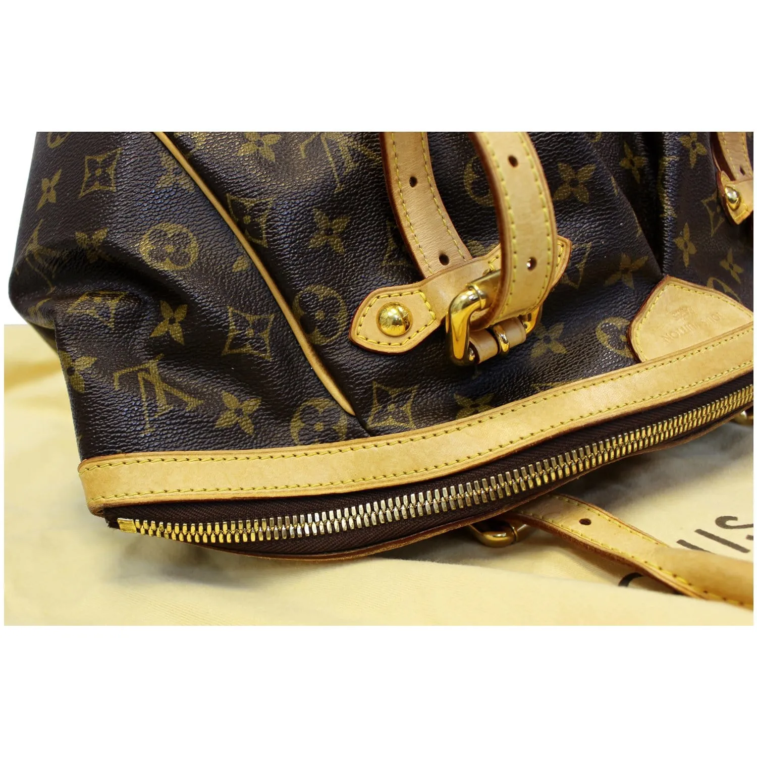 Louis Vuitton Tivoli GM Monogram Canvas Shoulder Bag Brown