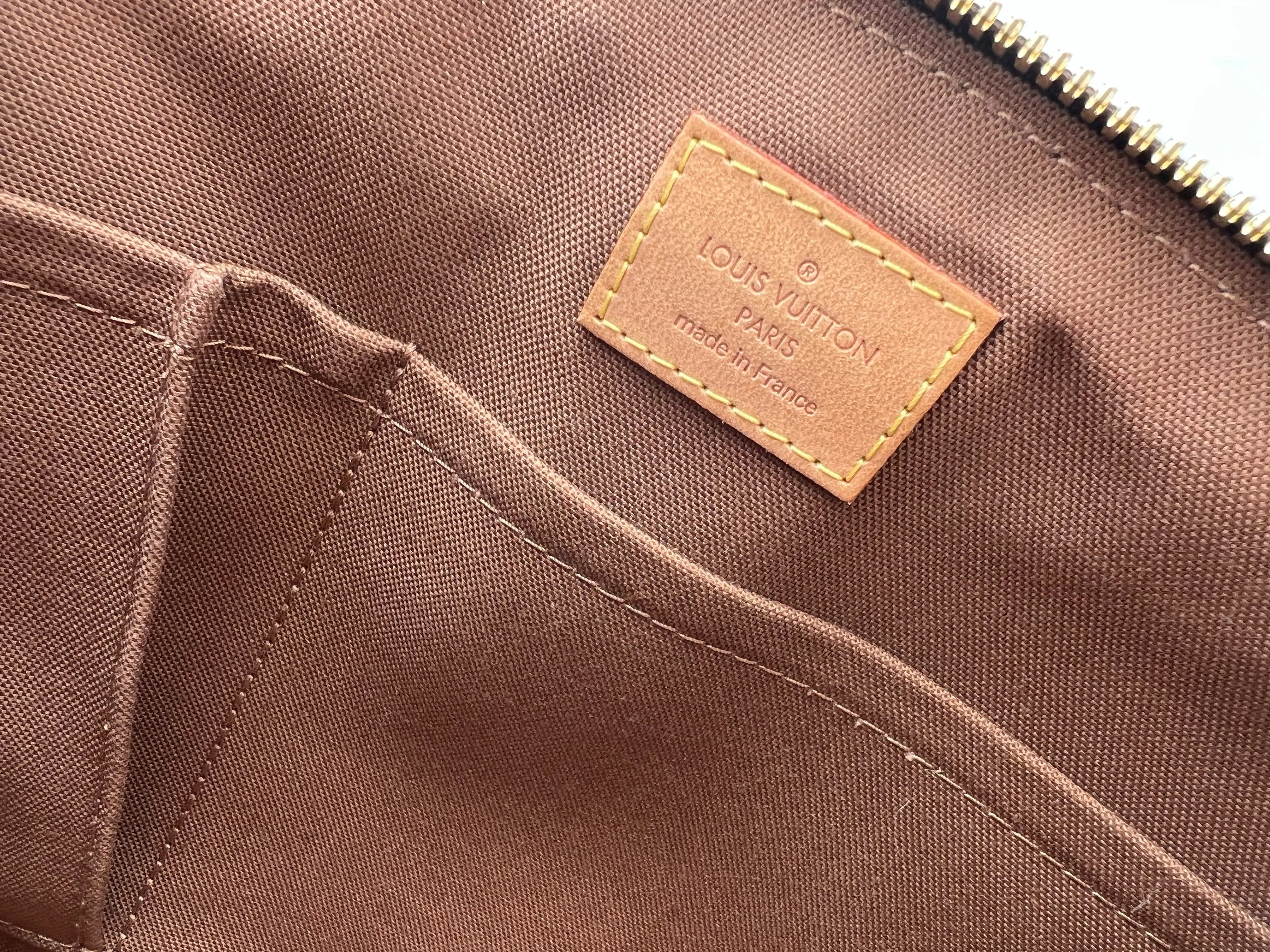 Louis Vuitton Tivoli Top Satchel Handbag Monogram Canvas PM Brown