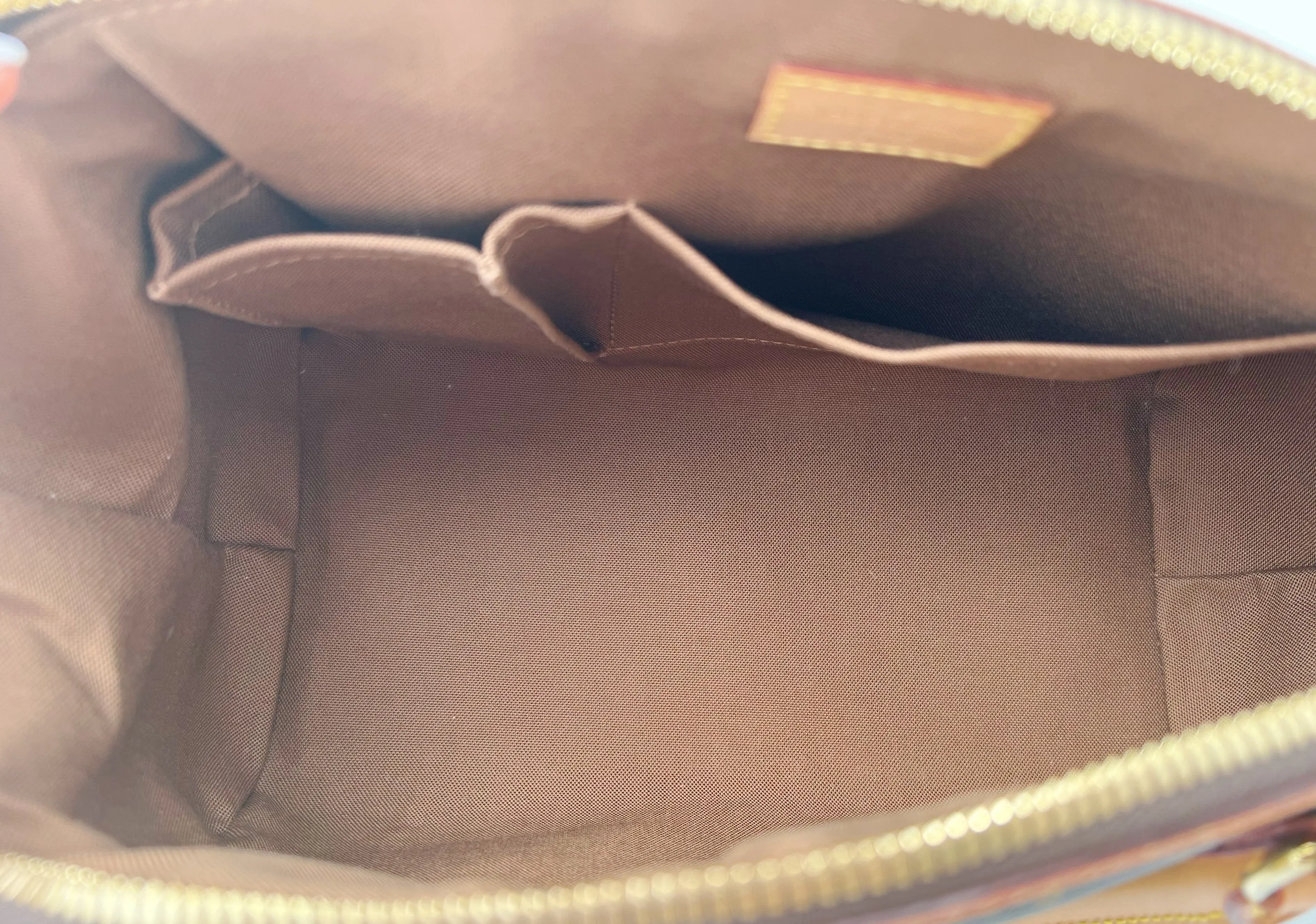 Louis Vuitton Tivoli Top Satchel Handbag Monogram Canvas PM Brown