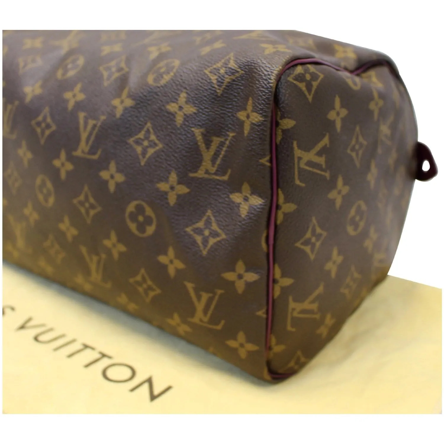 Louis Vuitton Totem Speedy 30 Monogram Canvas Satchel Bag Brown