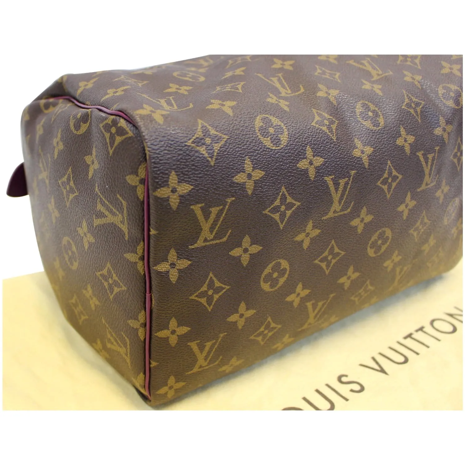 Louis Vuitton Totem Speedy 30 Monogram Canvas Satchel Bag Brown