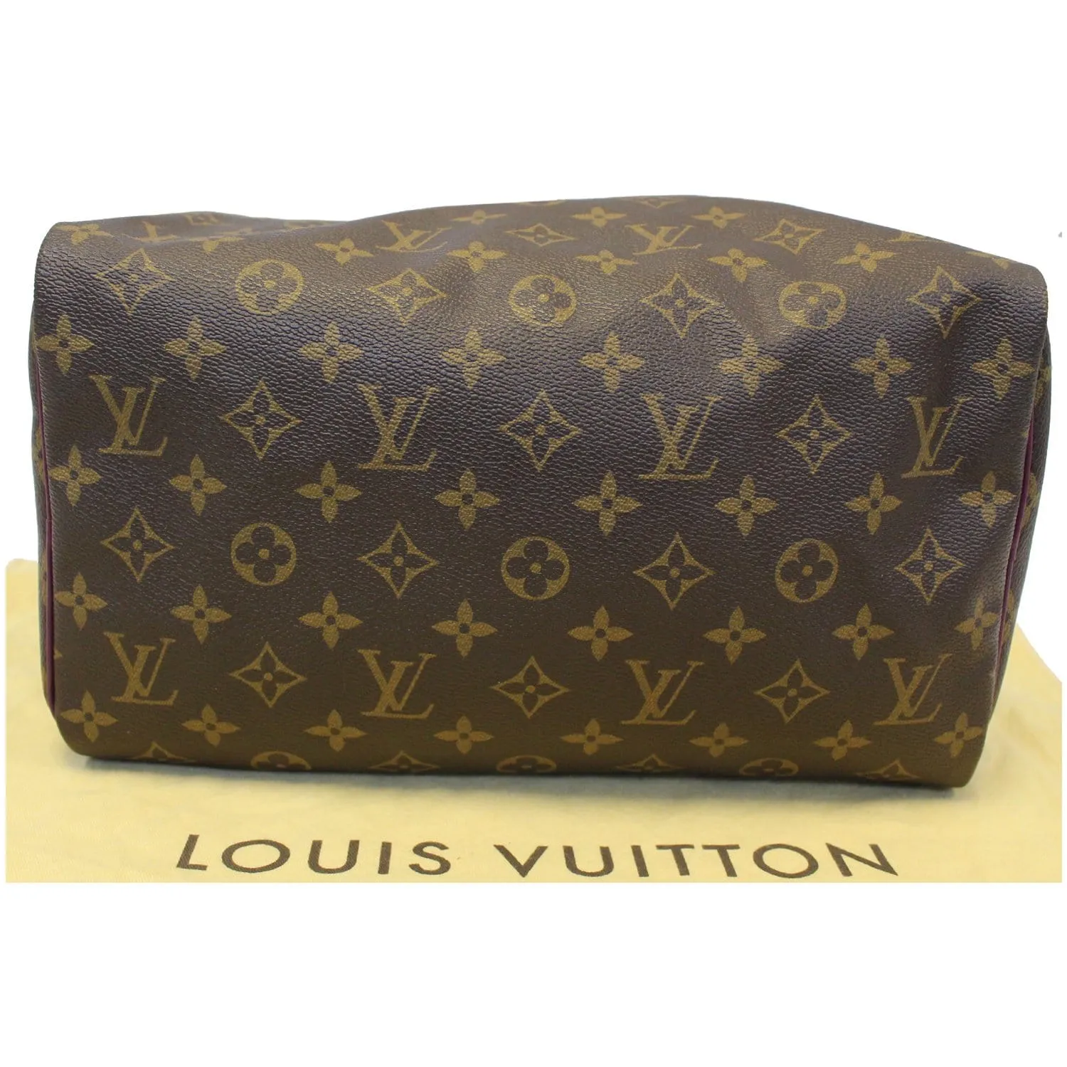 Louis Vuitton Totem Speedy 30 Monogram Canvas Satchel Bag Brown