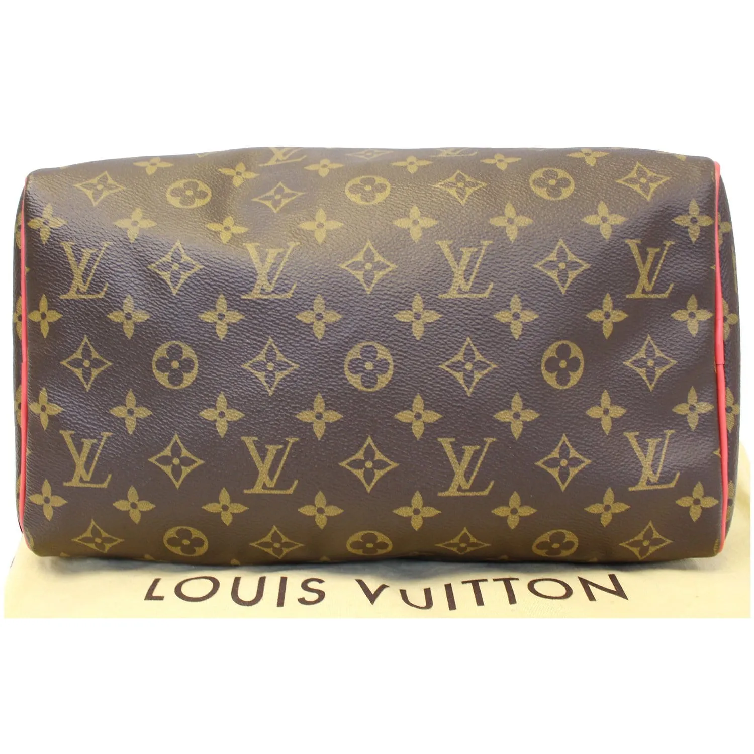 Louis Vuitton Totem Speedy 30 Monogram Canvas Satchel Bag Brown