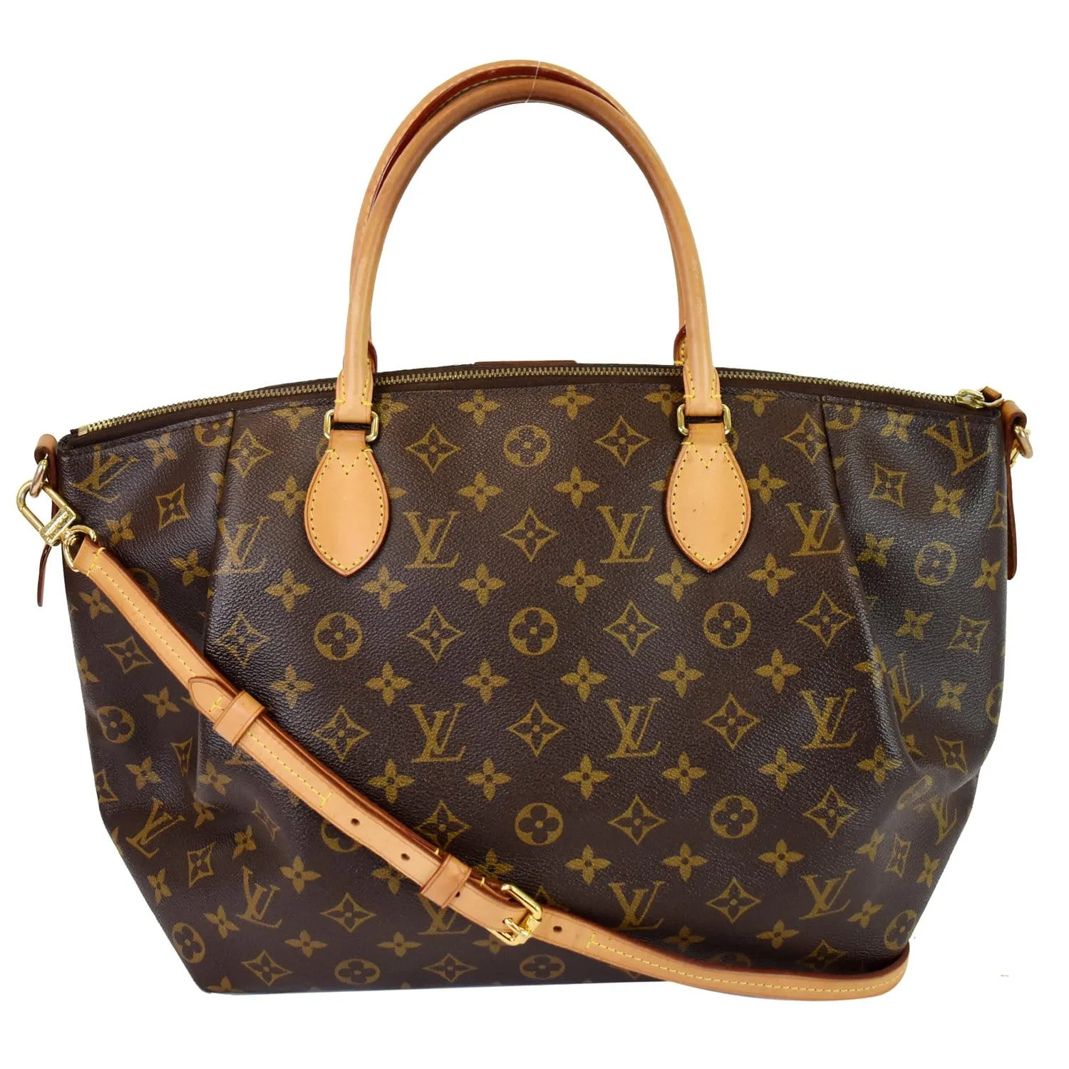 LOUIS VUITTON Turenne GM Monogram Canvas 2 Way Shoulder Bag Brown