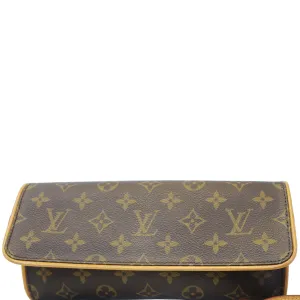 LOUIS VUITTON Twin GM Monogram Canvas Pochette  Shoulder Bag