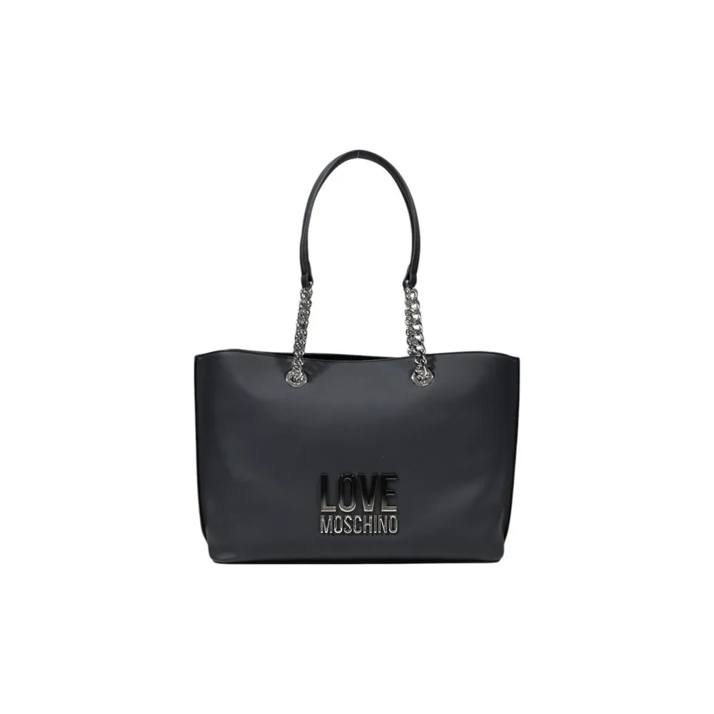 Love Moschino Gray Polyethylene Handbag