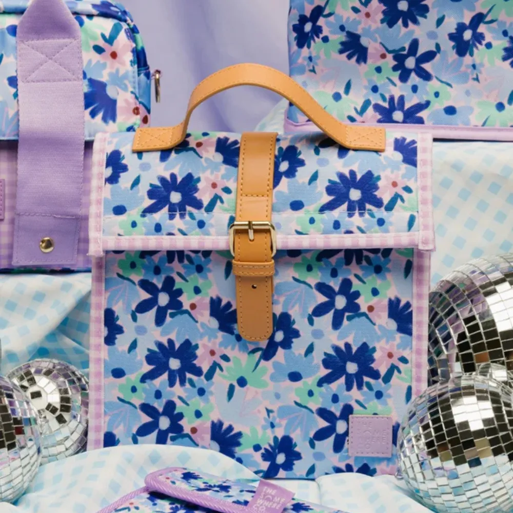 Lunch Satchel - Blue Meadow